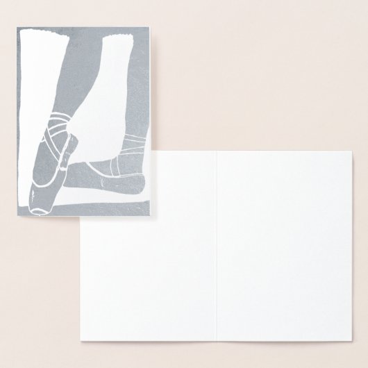 バレエ靴 箔カード (ディスプレー)