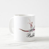 "バレエ"のマグが付いているバレエグランデJete コーヒーマグカップ (正面左)