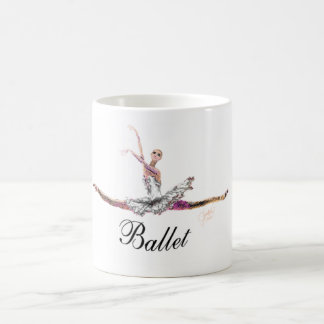 "バレエ"のマグが付いているバレエグランデJete コーヒーマグカップ