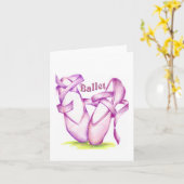 バレエ カード (黄色い花)