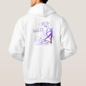 バレエ・スクロール フード付きトレーナー パーカ (裏面)