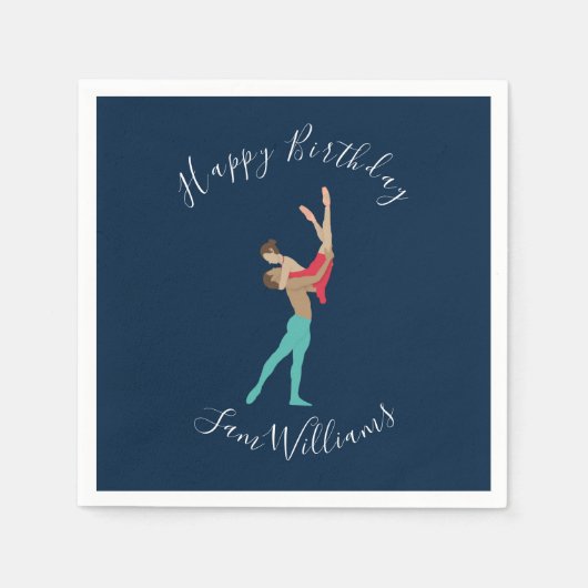 バレエ スタンダードカクテルナプキン (正面)