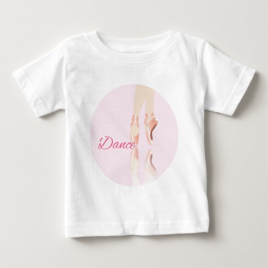バレエ スリッパ ベビーTシャツ (正面)