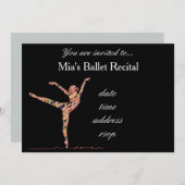バレエ·ダンスのリサイタル 招待状 (正面/裏面)