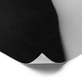 バレエ – ダンス – バレリーナ9 – 白黒 ポスター (角)