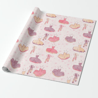 バレエ·トゥトゥ·ドレスとポイント·シューズ ラッピングペーパー