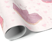 バレエ·トゥトゥ·ドレスとポイント·シューズ ラッピングペーパー (ロールコーナー)