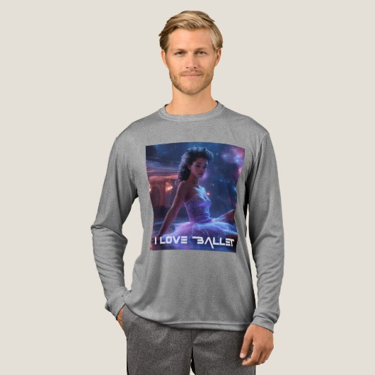 バレエ - バレエが大好き トライブレンドTシャツ (正面全体)