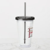 バレエ・バレエ・バレリーナおもしろい・ダンスで会う アクリルタンブラー (右)