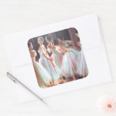 バレエ_バレリーナ女子 スクエアシール (封筒)