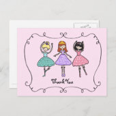 バレエ・バレリーナ ポストカード (正面/裏面)