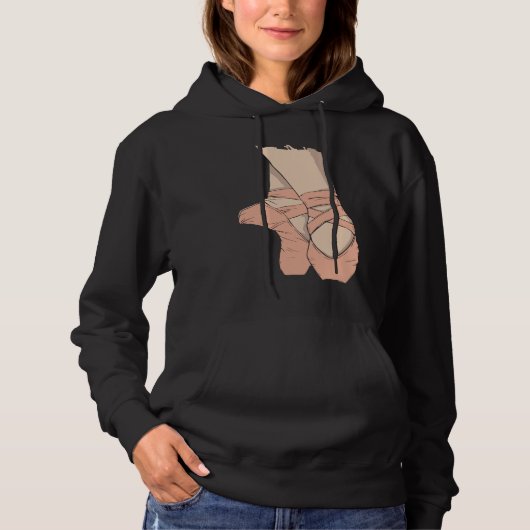 バレエ バレリーナ ポワント シューズ ポワント 女性 少女 キ パーカ (正面)