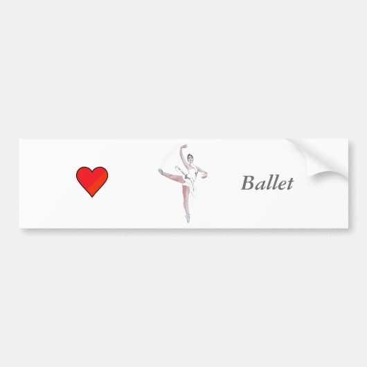 バレエ バンパーステッカー (正面)