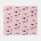 バレエ フリースブランケット (正面(横))