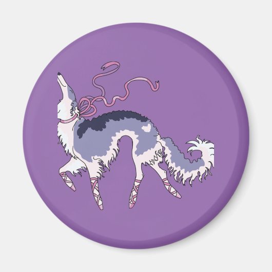 バレエ・ボルゾイ マグネット (正面)