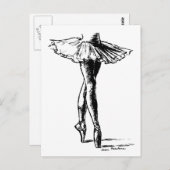 バレエ ポストカード (正面/裏面)
