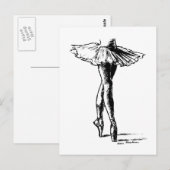 バレエ ポストカード (正面/裏面)