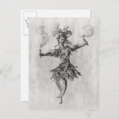 バレエ「メドゥーサ」のコスチュームデザイン ポストカード (正面/裏面)