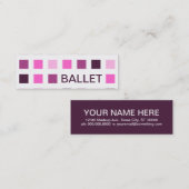 バレエ（モダンスクエア） スキニー名刺 (正面/裏面)