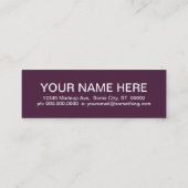 バレエ（モダンスクエア） スキニー名刺 (裏面)