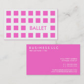 バレエ(モダン正方形) 名刺 (正面/裏面)