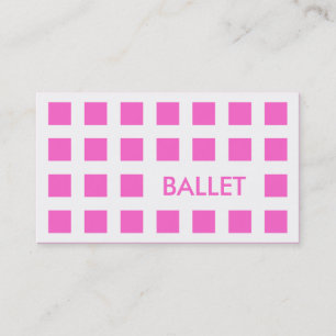 バレエ(モダン正方形) 名刺