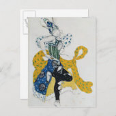 バレエ「ラ・ペリ」のスケッチ ポストカード (正面/裏面)