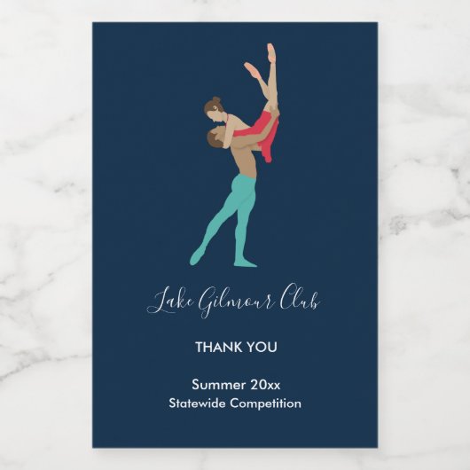 バレエ ワインラベル (シングルラベル)