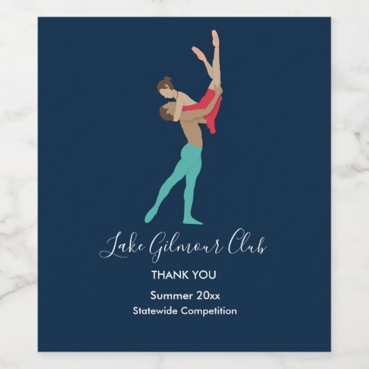 バレエ ワインラベル (シングルラベル)