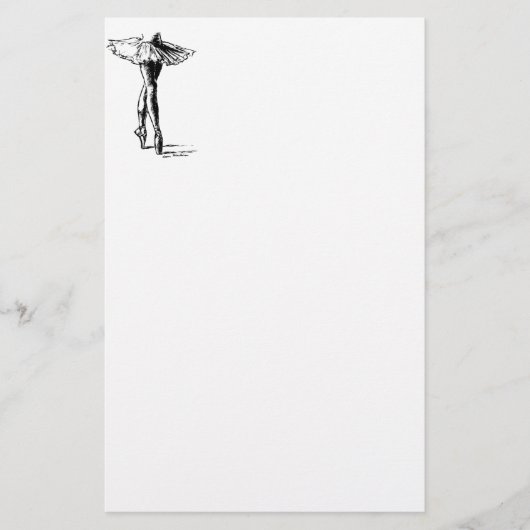 バレエ 便箋 (正面)