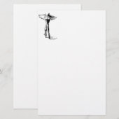 バレエ 便箋 (正面/裏面)