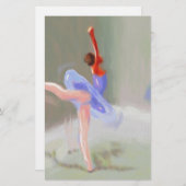 バレエ 便箋 (正面/裏面)