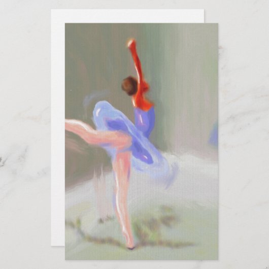 バレエ 便箋 (正面/裏面)