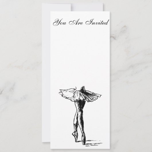 バレエ 招待状 (正面)