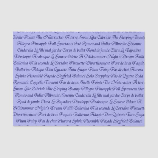 バレエ 薄葉紙 (正面)