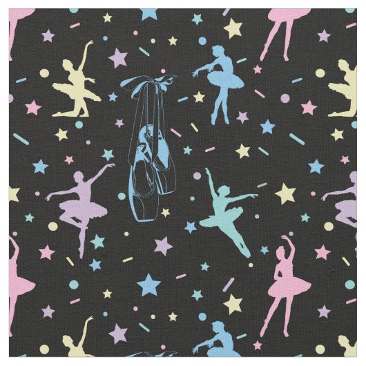 バレエ – Ballerina Dancer Shoes ファブリック (クローズアップ)