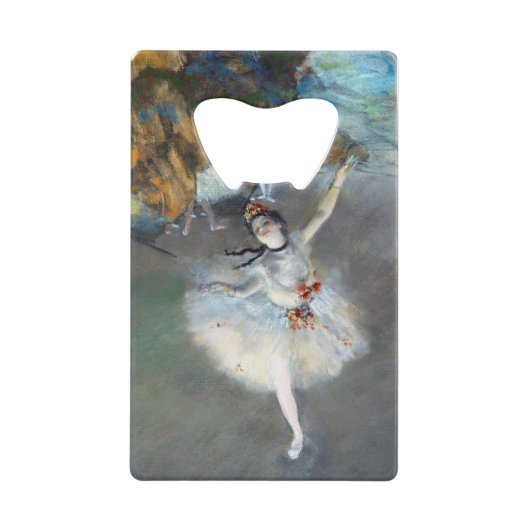 バレエ – L'etoile - Edgar Degas - 1878 クレジットカード栓抜き (正面)