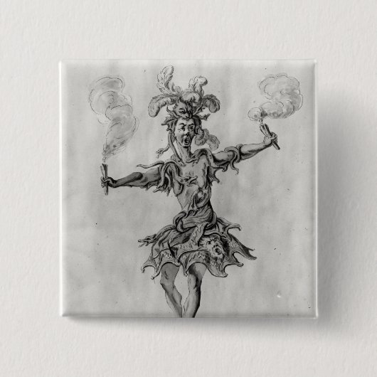 バレエ「Medusaのための衣裳のデザイン 缶バッジ (正面)