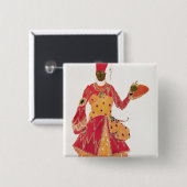 バレエ「Scheherazadeからの宦官、 缶バッジ (正面&裏面)