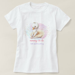 バレエSWAN BABY GIRL SHOWER MOMMY-To-Be Tシャツ