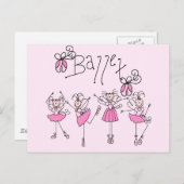 バレエTシャツ&ギフト ポストカード (正面/裏面)