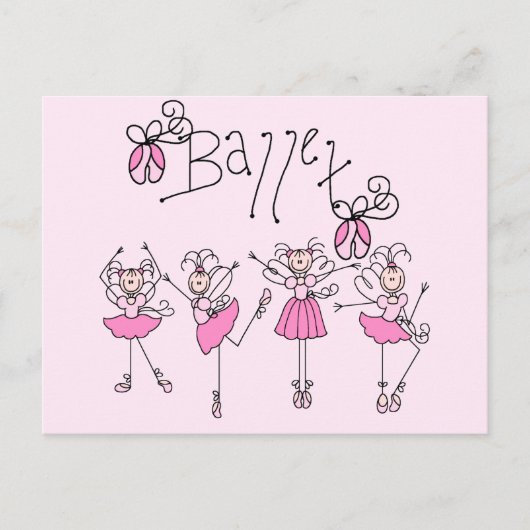 バレエTシャツ&ギフト ポストカード (正面)