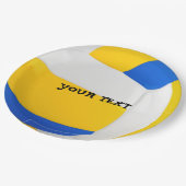 バレカスタマイズーボールパーティー ペーパープレート (アングル)