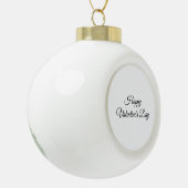 バレカスタムンタインに名前文字を追加  セラミックボールオーナメント (左)