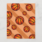 バレクールーバスケットボールバジェット誕生日招待状 (裏面)