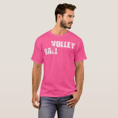 バレクールー動揺してボール選手のバレーボール Tシャツ (正面フル)