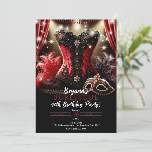 バレスキューフェザー&バスティエグラムバースデーパーティー 招待状 (スタンド正面)