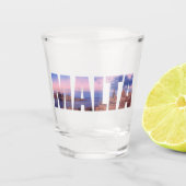 バレタオールドタウンアンドハーバーマルタ文字 ショットグラス (正面)