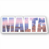 バレタオールドタウンアンドハーバーマルタ文字 シール (正面)
