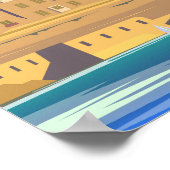 バレタマルタトラベルヴィンテージアート ポスター (角)